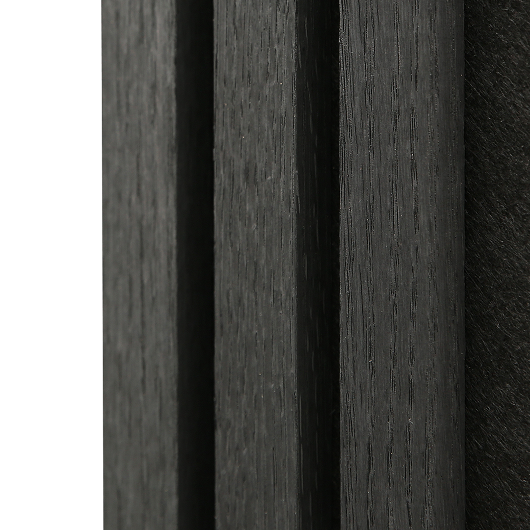 Sample - Slat Wall Panel | Black Oak