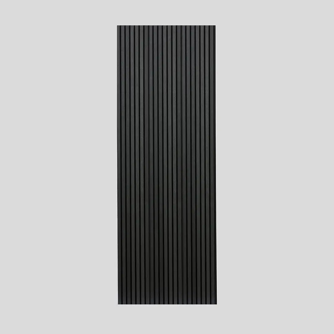 Acoustic Slat Wall Panel | Black Oak | Premium 3-Sided Wood Veneer