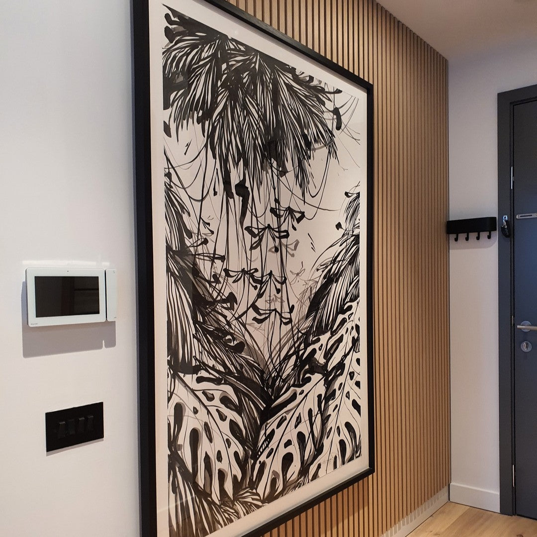 Acoustic Slat Wall Panel | Natural Oak | Premium 3-sided Wood Veneer